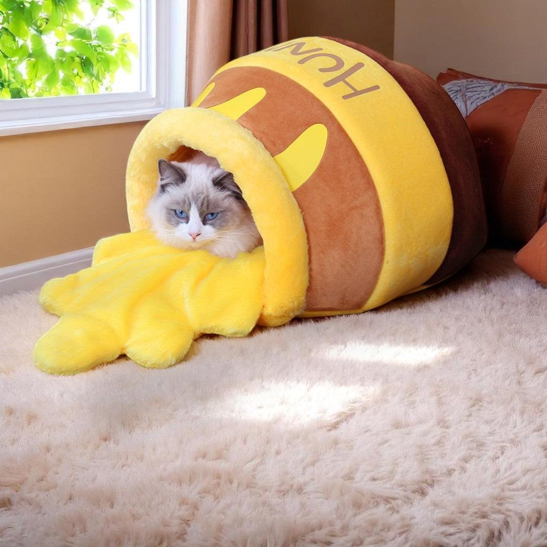 Honey Jar Cat Cave Bed 