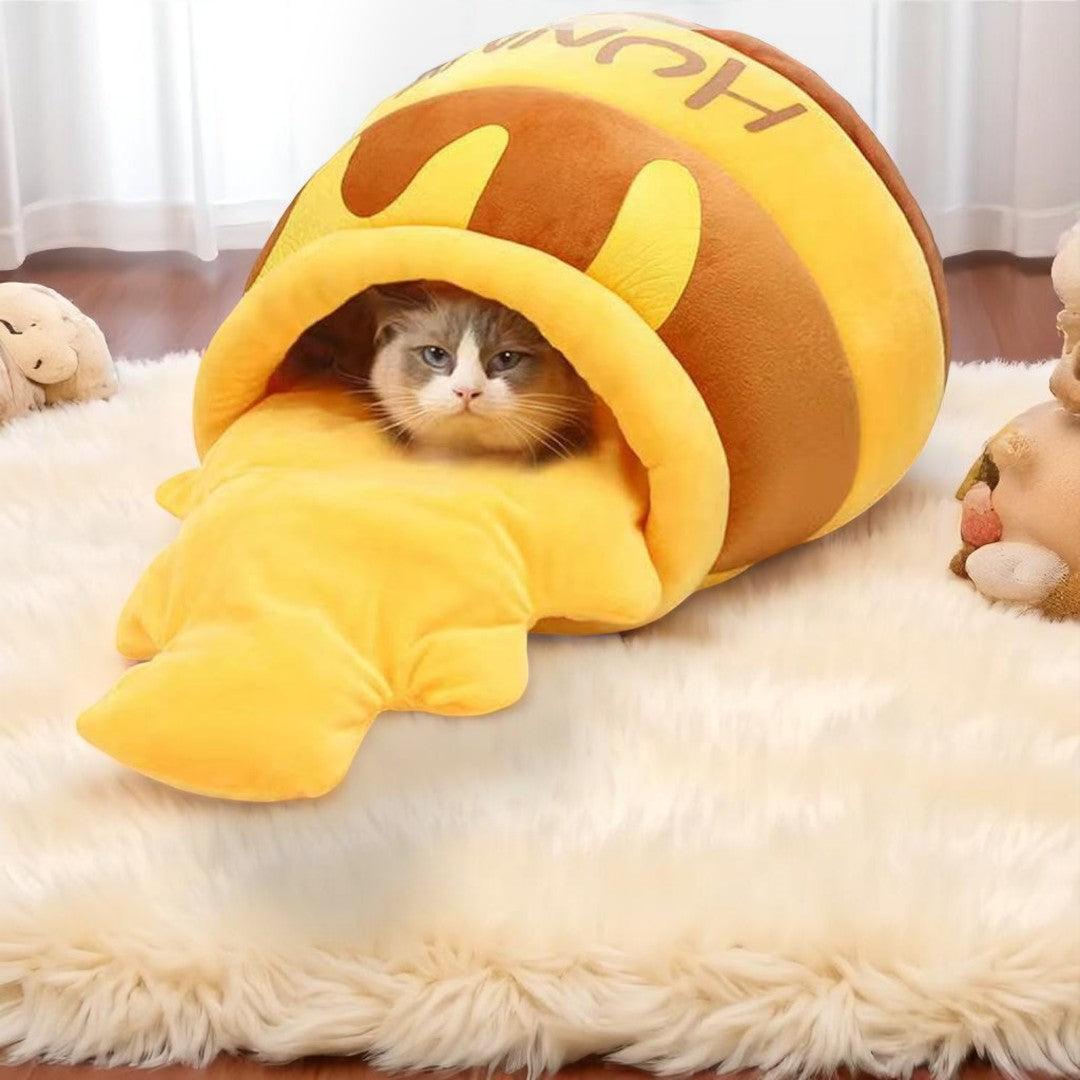 Honey Jar Cat Cave Bed 