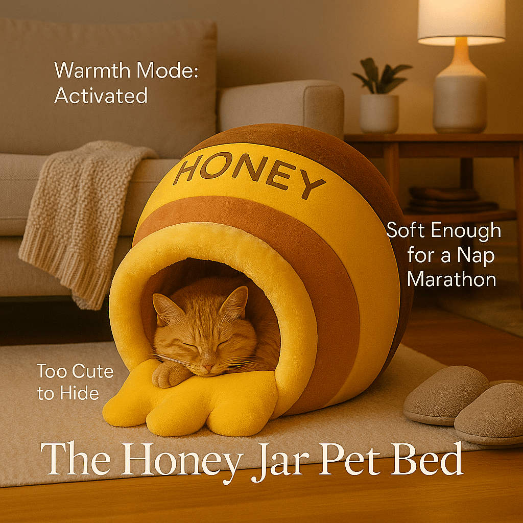 Honey Jar Cat Cave Bed 